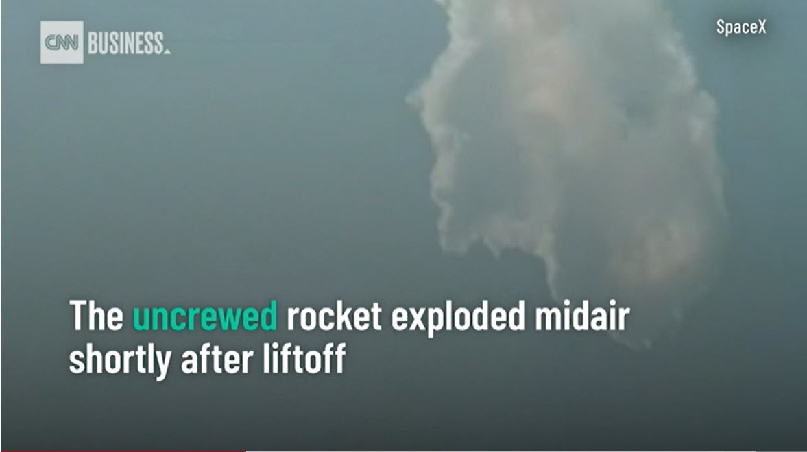 SpaceX Starship Explodes